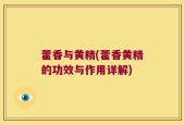 藿香与黄精(藿香黄精的功效与作用详解)