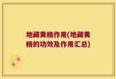 地藏黄精作用(地藏黄精的功效及作用汇总)