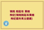 锁阳 阳起石 黄精 枸杞(锁阳阳起石黄精 枸杞提升男士健康)