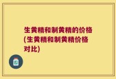 生黄精和制黄精的价格(生黄精和制黄精价格对比)