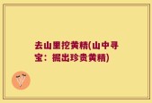 去山里挖黄精(山中寻宝：掘出珍贵黄精)