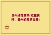 贵州红花黄精(红花黄精：贵州的天然宝藏)