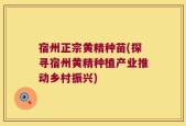 宿州正宗黄精种苗(探寻宿州黄精种植产业推动乡村振兴)
