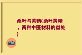 桑叶与黄精(桑叶黄精，两种中医材料的益处)