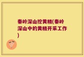 秦岭深山挖黄精(秦岭深山中的黄精开采工作)