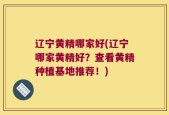辽宁黄精哪家好(辽宁哪家黄精好？查看黄精种植基地推荐！)