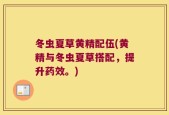冬虫夏草黄精配伍(黄精与冬虫夏草搭配，提升药效。)