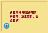 多花高杆黄精(多花高杆黄精：草木皆兵，治愈百病)