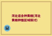 河北适合种黄精(河北黄精种植区域探讨)
