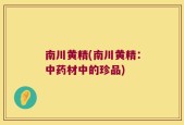 南川黄精(南川黄精：中药材中的珍品)