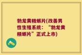 勃龙黄精蛎片(改善男性生殖系统：“勃龙黄精蛎片”正式上市)