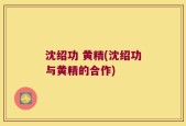 沈绍功 黄精(沈绍功与黄精的合作)
