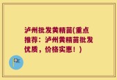 泸州批发黄精苗(重点推荐：泸州黄精苗批发优质，价格实惠！)