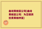 曲靖黄精苗公司(曲靖黄精苗公司：为您提供优质黄精种苗)
