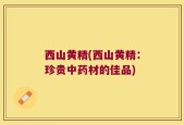 西山黄精(西山黄精：珍贵中药材的佳品)