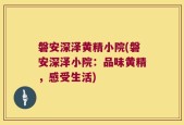 磐安深泽黄精小院(磐安深泽小院：品味黄精，感受生活)