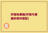 柠檬和黄精(柠檬与黄精的奇妙搭配)