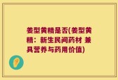 姜型黄精是否(姜型黄精：新生民间药材 兼具营养与药用价值)