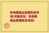 熟地黄精山茱萸陈皮炖鸡(中医养生：熟地黄精山茱萸陈皮鸡汤)
