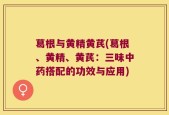 葛根与黄精黄芪(葛根、黄精、黄芪：三味中药搭配的功效与应用)
