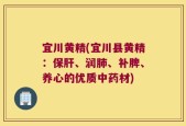 宜川黄精(宜川县黄精：保肝、润肺、补脾、养心的优质中药材)