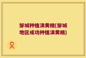 邹城种植滇黄精(邹城地区成功种植滇黄精)