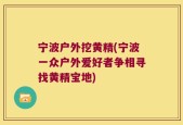 宁波户外挖黄精(宁波一众户外爱好者争相寻找黄精宝地)