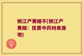桃江产黄精不(桃江产黄精：优质中药材来源地)