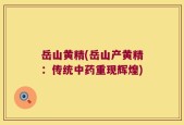 岳山黄精(岳山产黄精：传统中药重现辉煌)