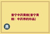普宁中药黄精(普宁黄精：中药界的珍品)
