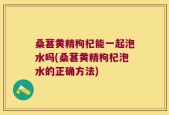 桑葚黄精枸杞能一起泡水吗(桑葚黄精枸杞泡水的正确方法)