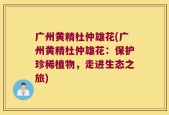 广州黄精杜仲雄花(广州黄精杜仲雄花：保护珍稀植物，走进生态之旅)