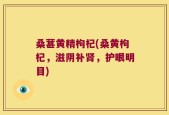 桑葚黄精枸杞(桑黄枸杞，滋阴补肾，护眼明目)