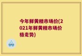 今年鲜黄精市场价(2021年鲜黄精市场价格走势)