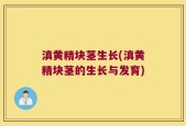 滇黄精块茎生长(滇黄精块茎的生长与发育)