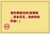 姜形黄精功效(姜黄精，草本灵芝，拯救你的肝脏！)
