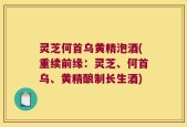 灵芝何首乌黄精泡酒(重续前缘：灵芝、何首乌、黄精酿制长生酒)