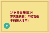 14岁男生黄精(14岁男生黄精：年轻吉他手的惊人才华)