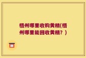 梧州哪里收购黄精(梧州哪里能回收黄精？)