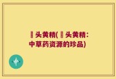 鳮头黄精(鳮头黄精：中草药资源的珍品)