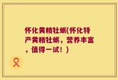 怀化黄精牡蛎(怀化特产黄精牡蛎，营养丰富，值得一试！)