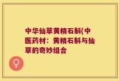 中华仙草黄精石斛(中医药材：黄精石斛与仙草的奇妙组合