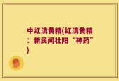中红滇黄精(红滇黄精：新民间壮阳“神药”)