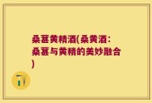 桑葚黄精酒(桑黄酒：桑葚与黄精的美妙融合)