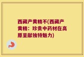 西藏产黄精不(西藏产黄精：珍贵中药材在高原呈献独特魅力)