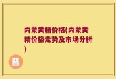 内蒙黄精价格(内蒙黄精价格走势及市场分析)
