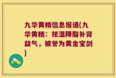 九华黄精信息报道(九华黄精：祛湿降脂补肾益气，被誉为黄金宝剑)