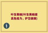 叶生黄精(叶生黄精提高免疫力，护您健康)