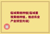 临城黄精种植(临城重视黄精种植，推进农业产业转型升级)