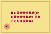 北方黄精种植基地(北方黄精种植基地：悠久历史与现代发展)